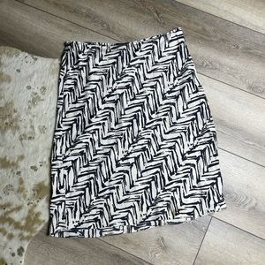 The limited silk zebra print vintage midi skirt